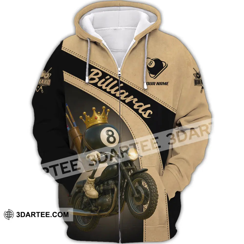 Men Shirt - Custom Kings Of Billiards Shirt Zipper Hoodie / S T-shirt