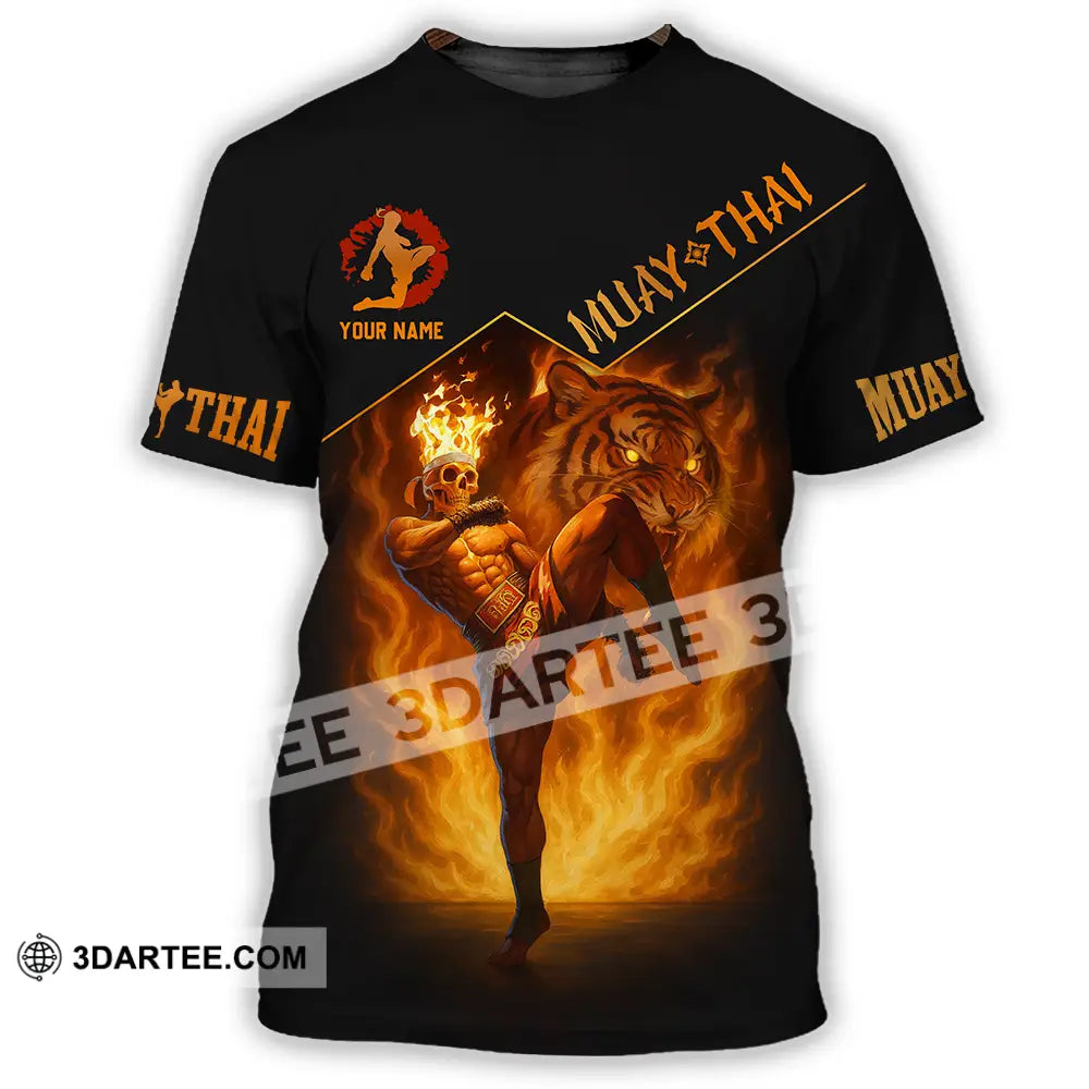 Men Shirt - Custom Let’s Fight Fire Muay Thai Sport Shirt T-Shirt / S T-shirt