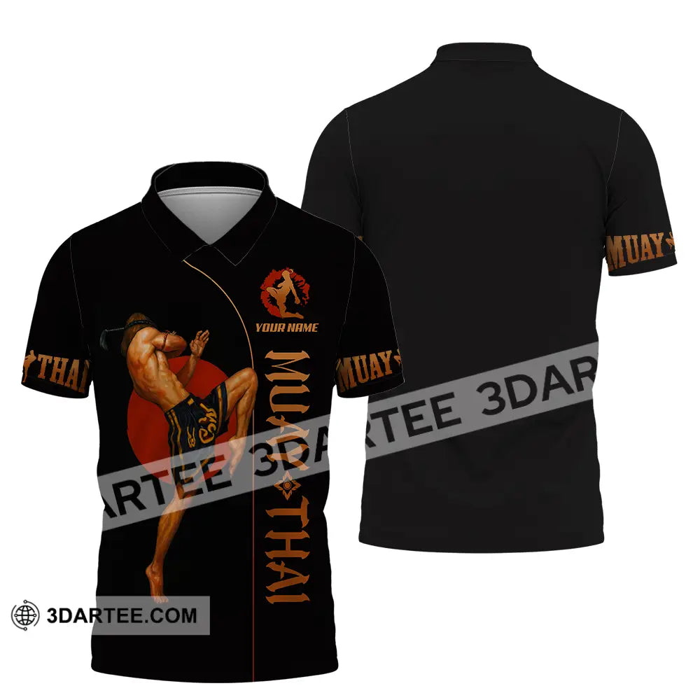 Men Shirt - Custom Let’s Fight Muay Thai Sport Shirt Polo Shirt / S T-shirt