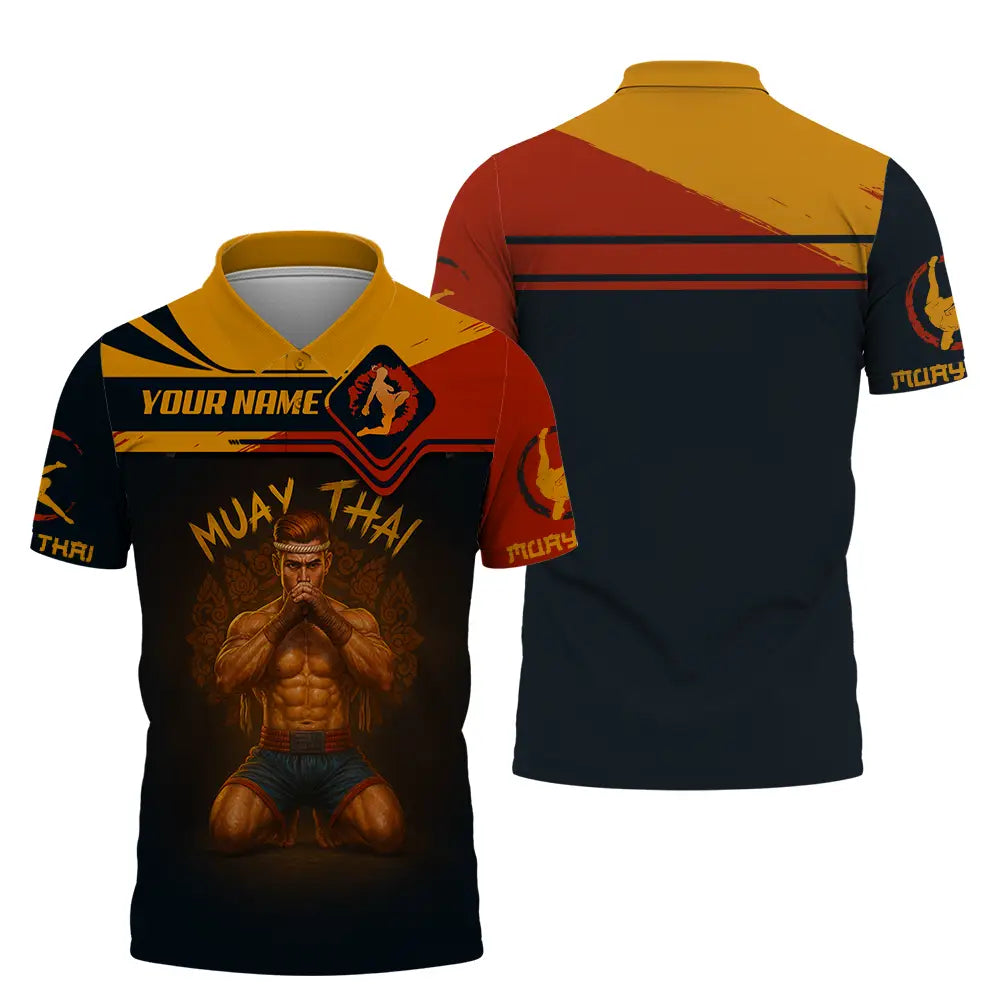 Men Shirt - Custom Let’s Fight Muay Thai Sport Shirt Polo Shirt / S T-shirt