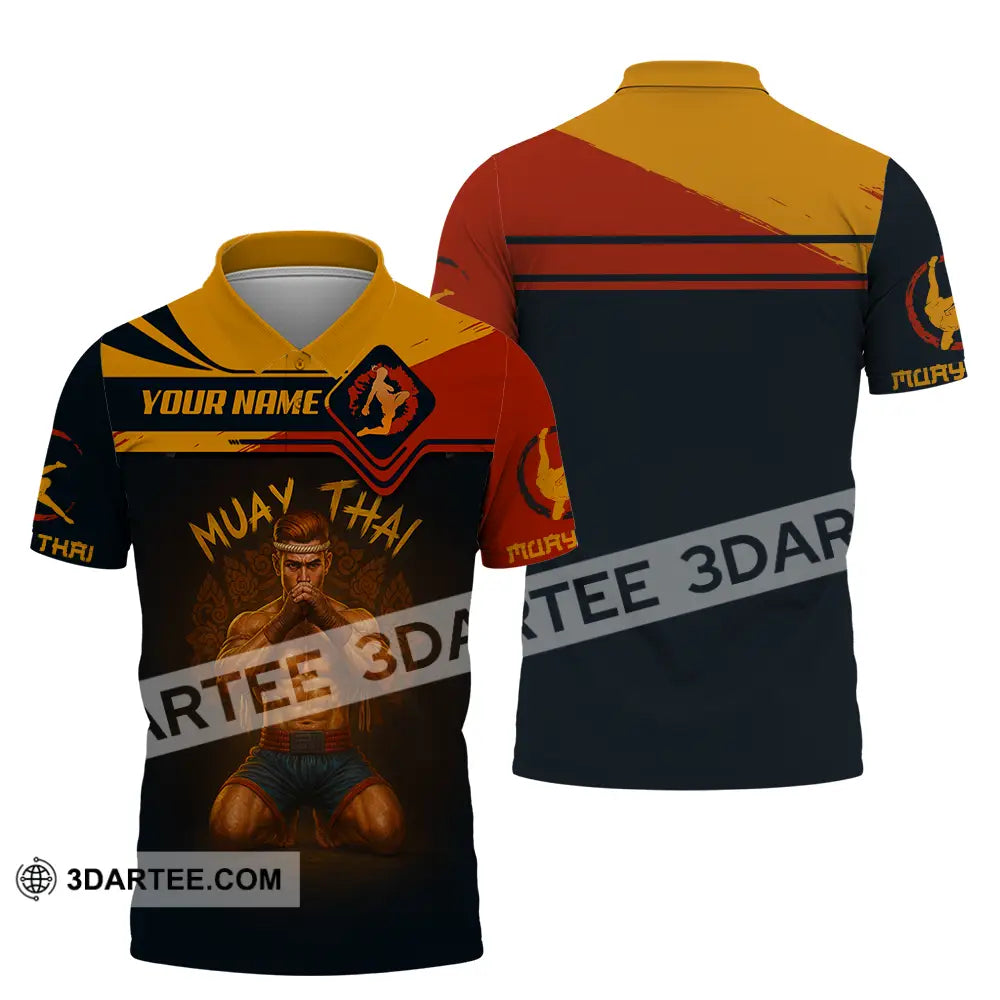 Men Shirt - Custom Let’s Fight Muay Thai Sport Shirt Polo Shirt / S T-shirt