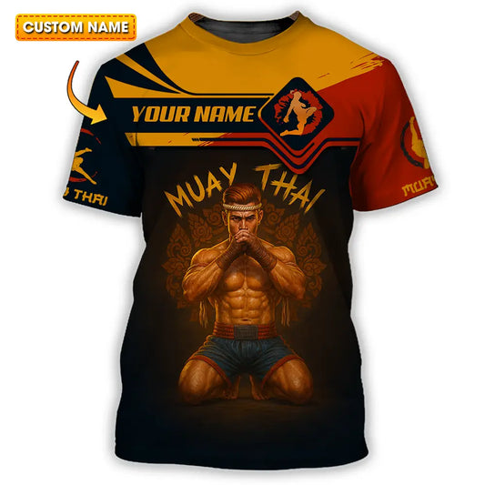 Men Shirt - Custom Let’s Fight Muay Thai Sport Shirt T-shirt