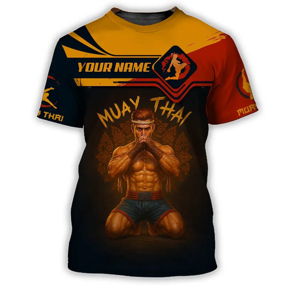 Men Shirt - Custom Let’s Fight Muay Thai Sport Shirt T-Shirt / S T-shirt