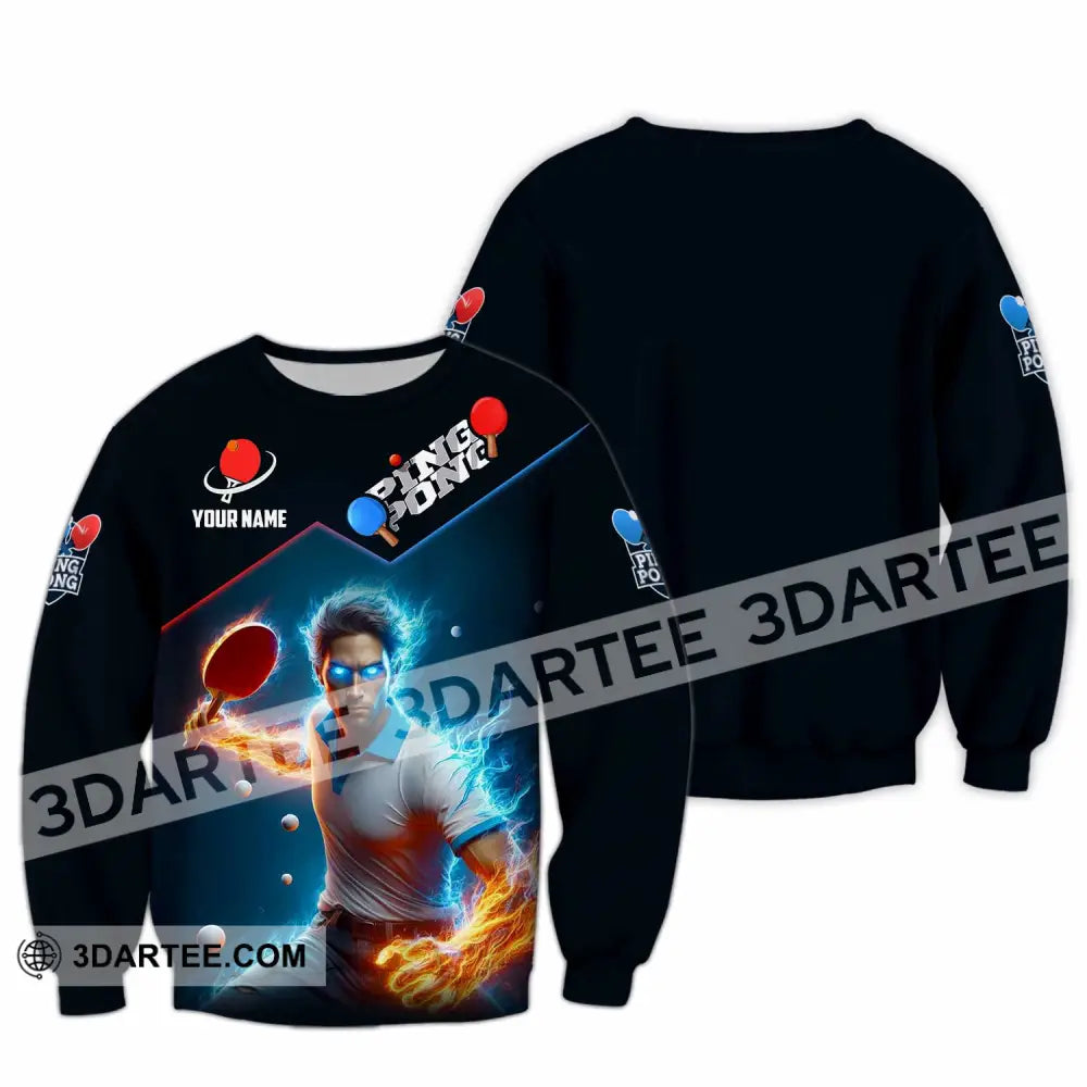 Men Shirt - Custom Ping Pong Lover Shirt Long Sleeve / S T-shirt