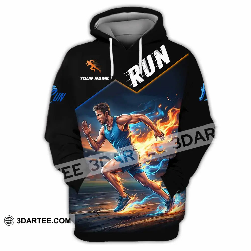 Men Shirt - Custom Run Shirt - Hoodie / S - T-shirt