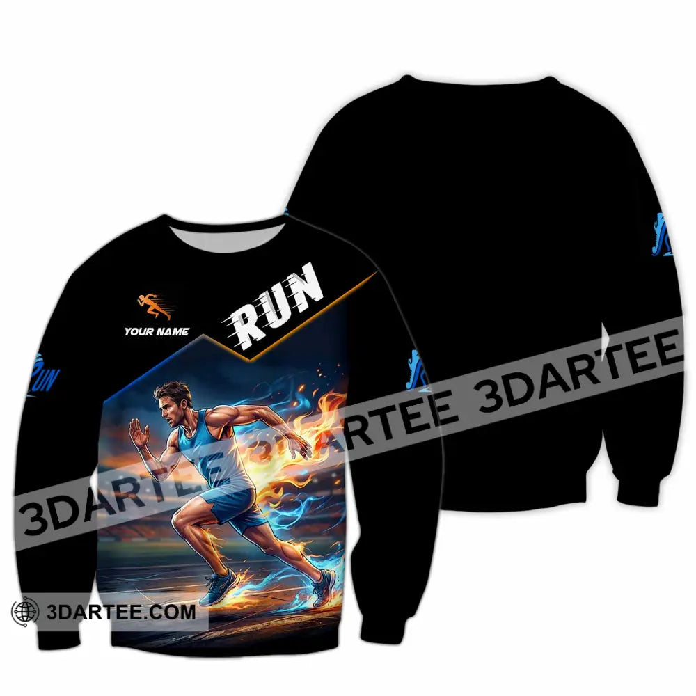 Men Shirt - Custom Run Shirt - Long Sleeve / S - T-shirt