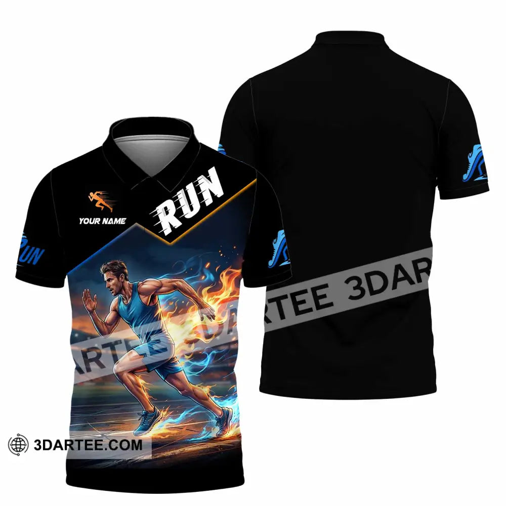 Men Shirt - Custom Run Shirt - Polo Shirt / S - T-shirt