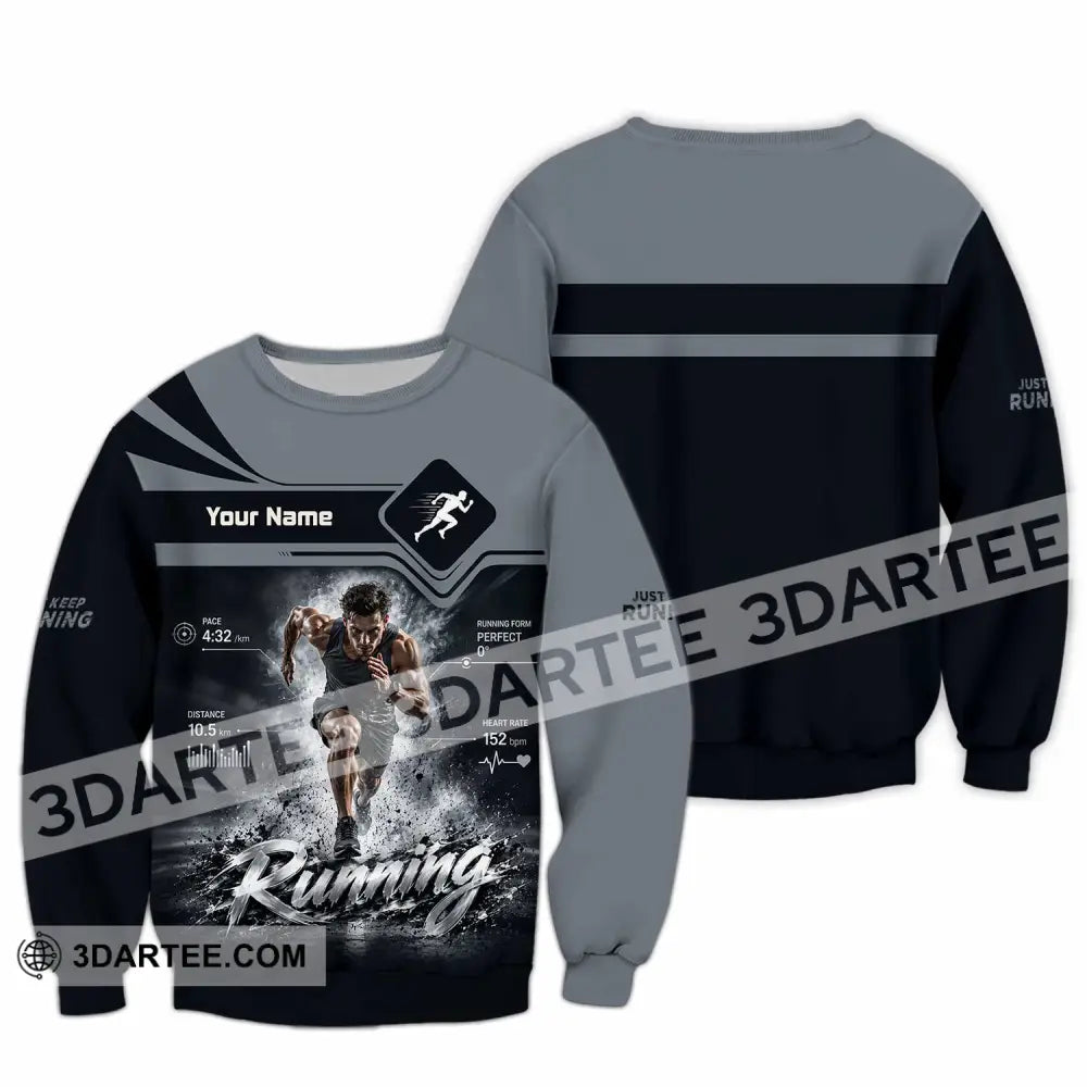 Men Shirt - Custom Running Shirt - Long Sleeve / S - T-shirt
