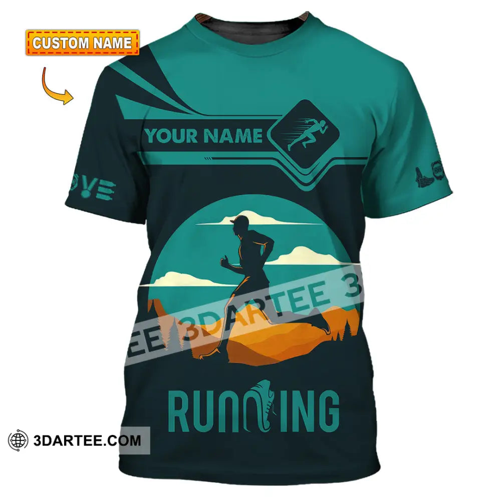 Men Shirt - Custom Running Lover Love Running Shirt T-shirt