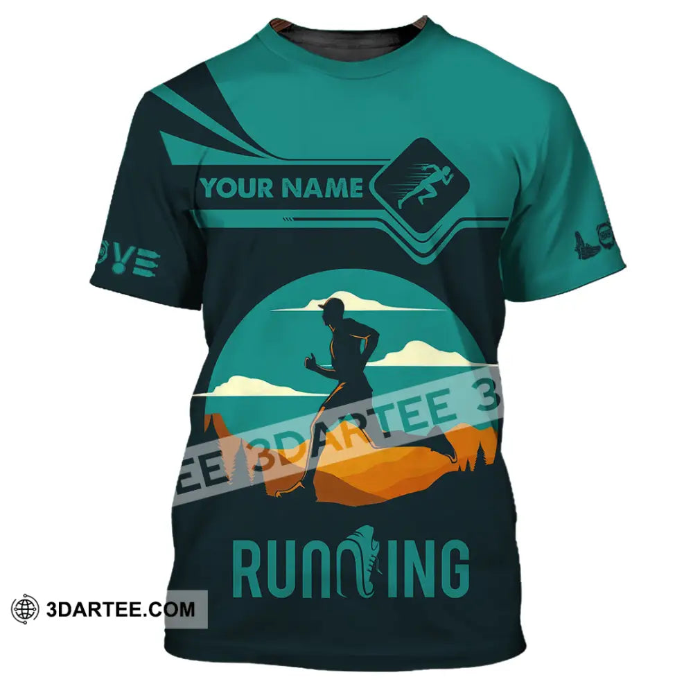 Men Shirt - Custom Running Lover Love Running Shirt T-Shirt / S T-shirt