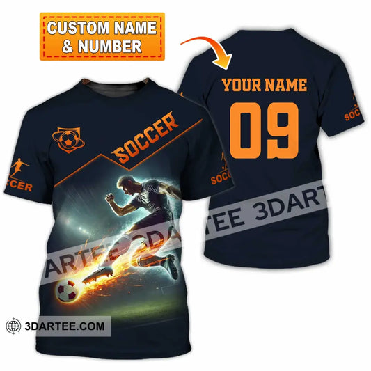 Men Shirt - Custom Soccer Man Soccer Player Shirt T-shirt