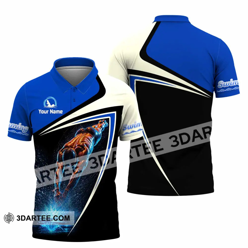 Men Shirt - Custom Swimming Shirt - Polo Shirt / S - T-shirt