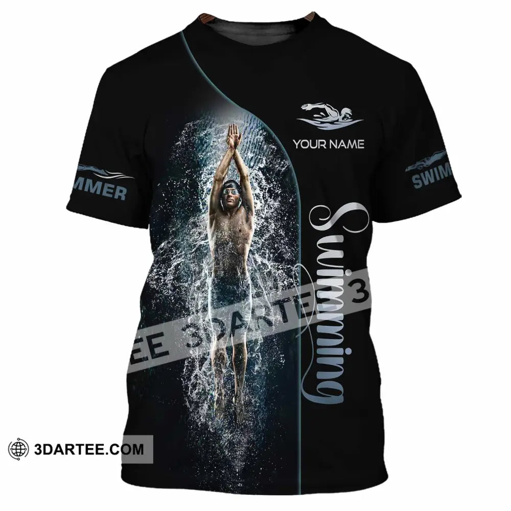 Men Shirt - Custom Swimming Swim Lover Shirt T-Shirt / S T-shirt