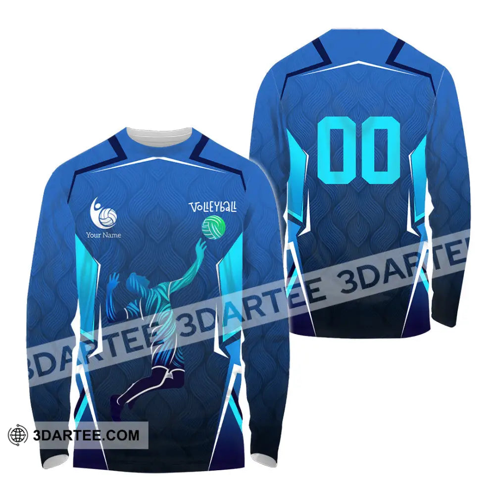 Men Shirt - Custom Volleyball 3D Shirt - Long Sleeve Shirt / S - T-shirt