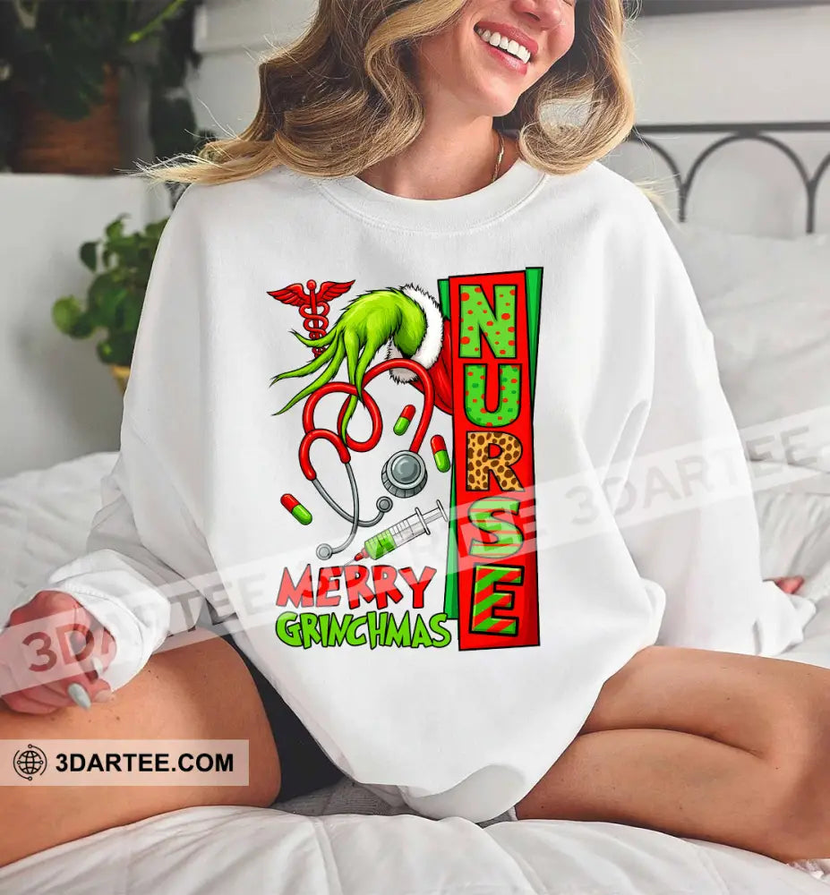 Merry Christmas Nurse Gift For Christmas Sweatshirt Apparel