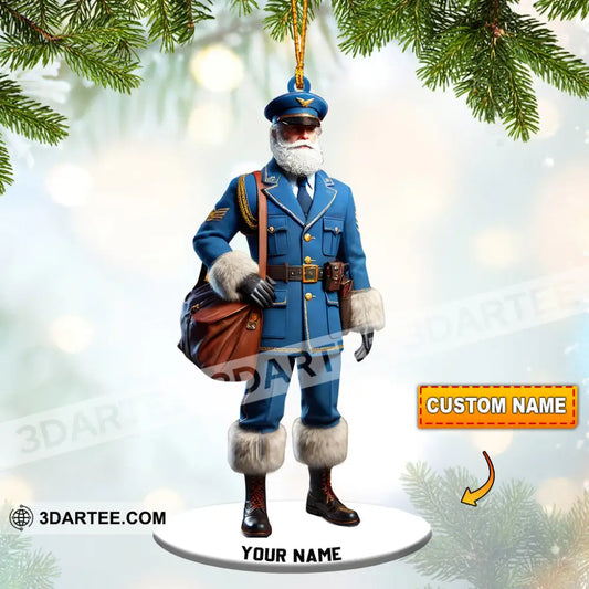 Merry Christmas Santa Captain Home Decor Christmas Ornament Personalized Ornament Ornament
