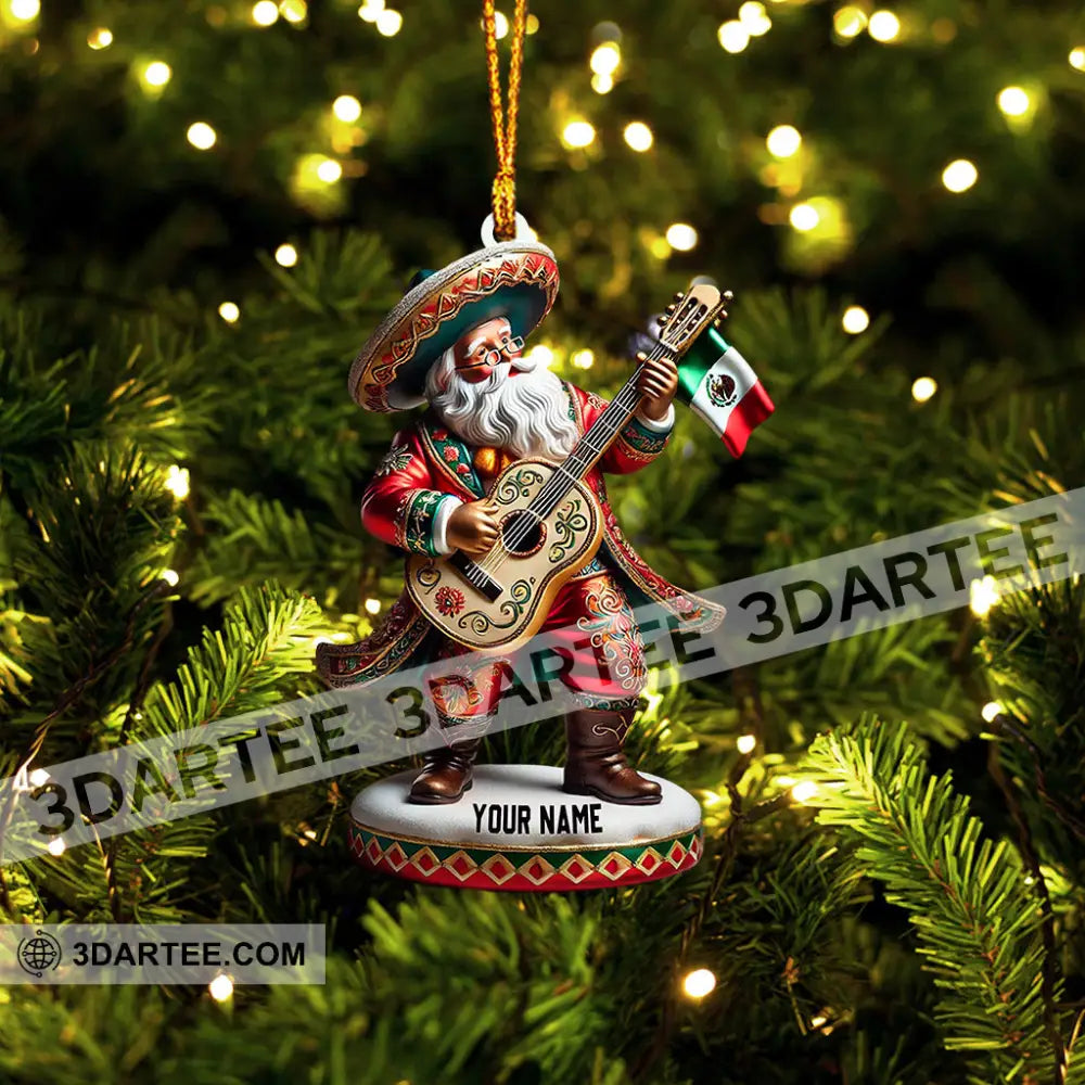 Merry Christmas Santa Mexican Home Decor Christmas Ornament Personalized Ornament Ornament