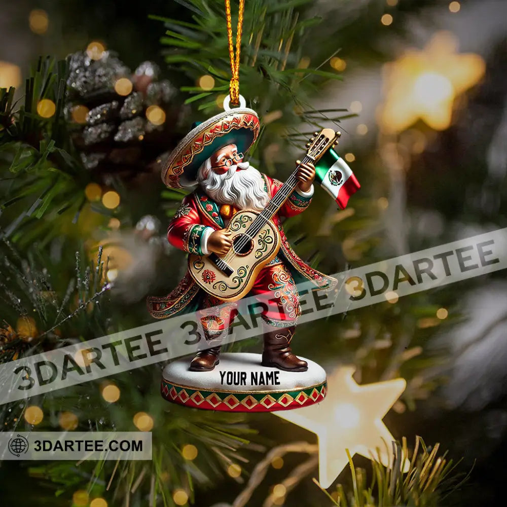 Merry Christmas Santa Mexican Home Decor Christmas Ornament Personalized Ornament Ornament
