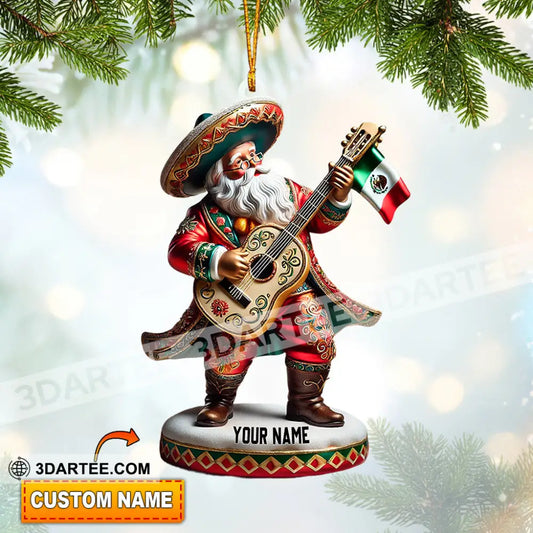 Merry Christmas Santa Mexican Home Decor Christmas Ornament Personalized Ornament 3.54’’ / 1 Ornament Ornament