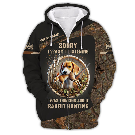 Man Shirt, Custom Name Rabbit Hunter Shirt, Rabbit Hunting T-Shirt Hoodie Long Sleeve Shirt