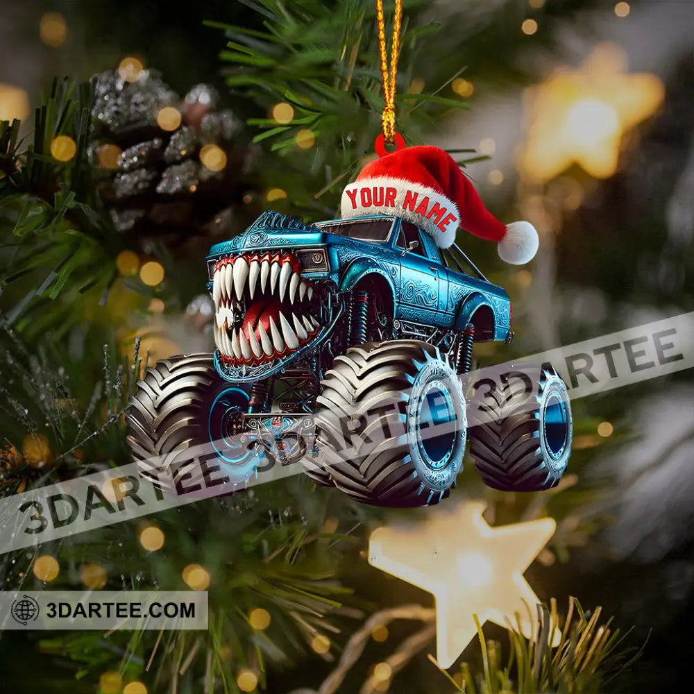 Monster Truck Home Decor Christmas Ornament Personalized Ornament Ornament