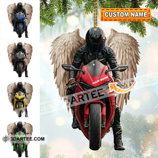 Motorbike Home Decor Christmas Ornament Personalized Ornament 3.54’’ / 1 Ornament Ornament