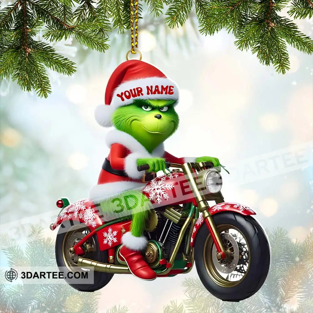 Motorbike Lover ELF Home Decor Christmas Ornament Personalized Ornament Ornament