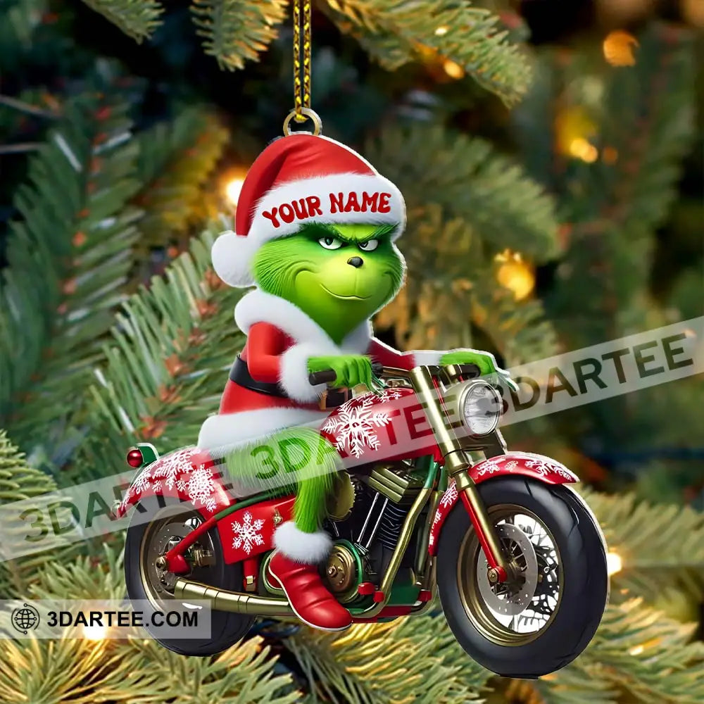 Motorbike Lover ELF Home Decor Christmas Ornament Personalized Ornament Ornament