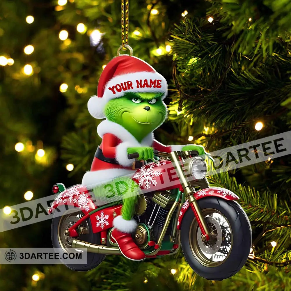 Motorbike Lover ELF Home Decor Christmas Ornament Personalized Ornament Ornament