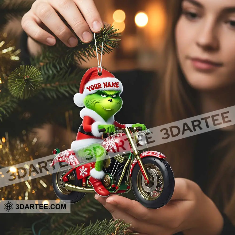 Motorbike Lover ELF Home Decor Christmas Ornament Personalized Ornament Ornament