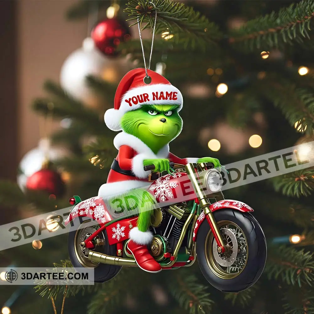 Motorbike Lover ELF Home Decor Christmas Ornament Personalized Ornament Ornament