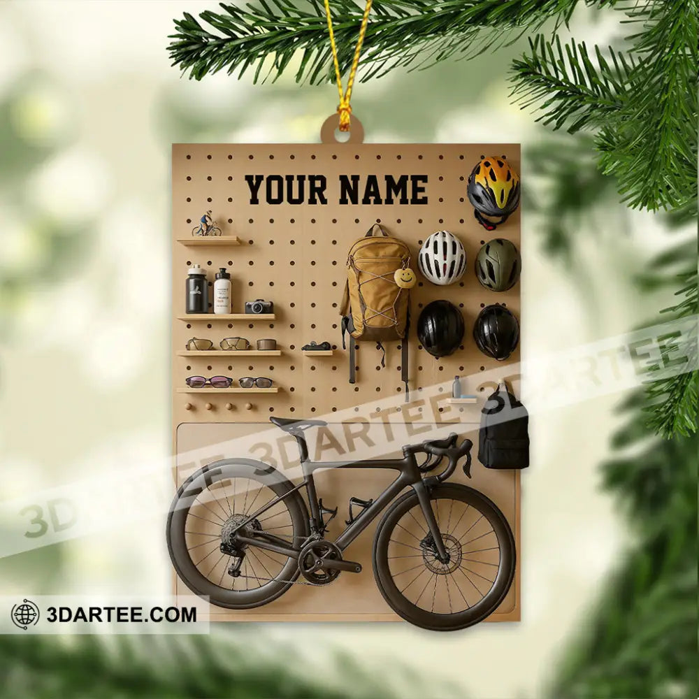 Mountain Bike Corner Home Decor Christmas Ornament Personalized Ornament Ornament