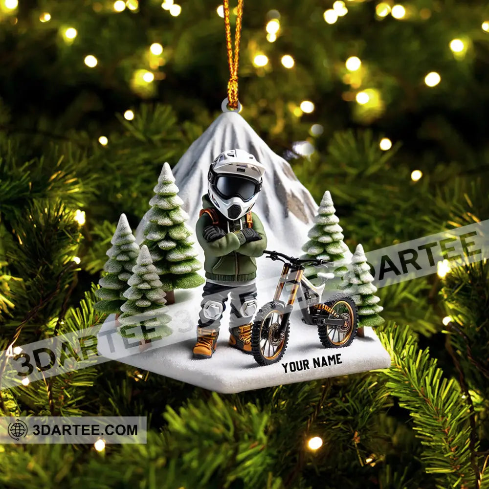 Mountain Bike Home Decor Christmas Ornament Personalized Ornament Ornament