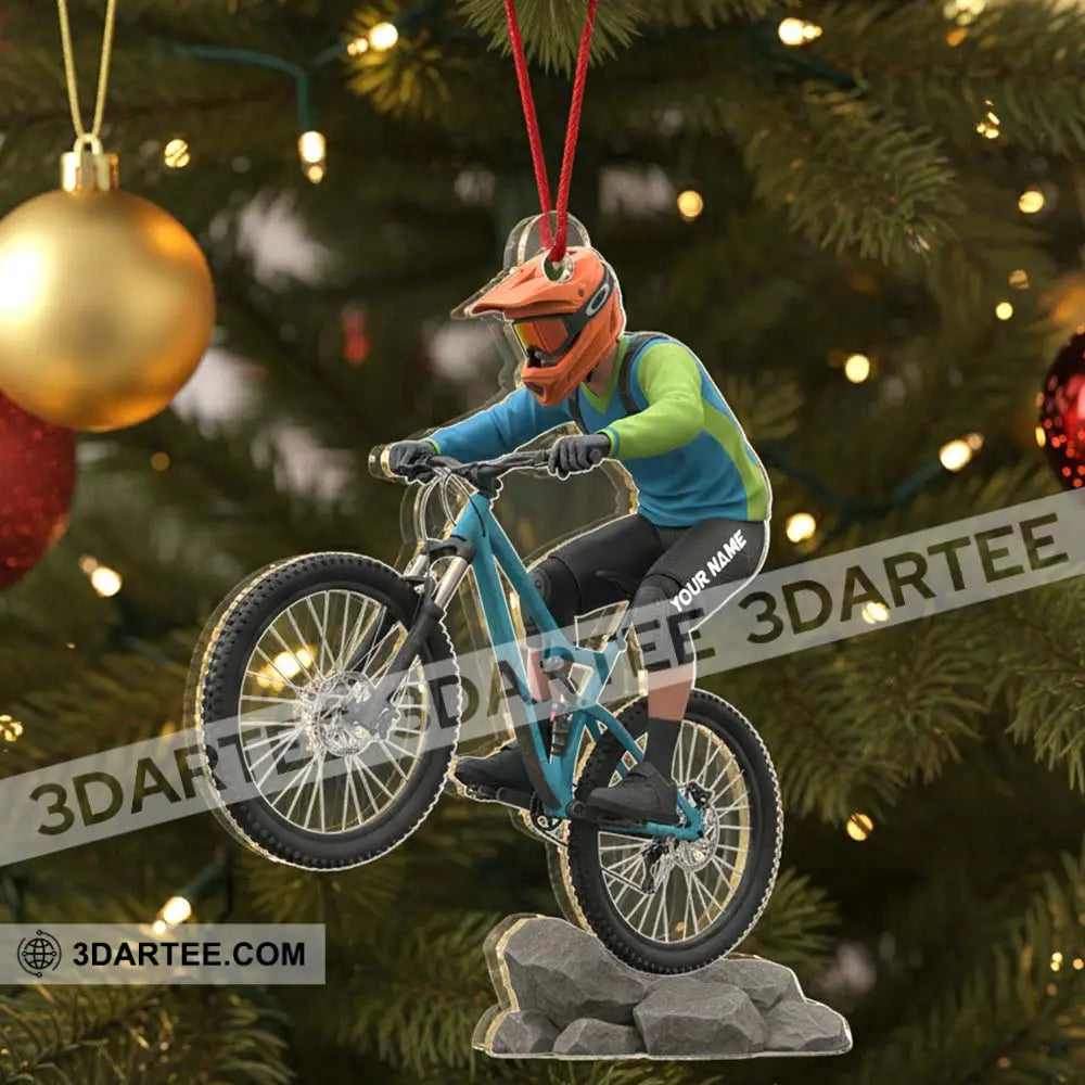 Mountain Bike Home Decor Christmas Ornament Personalized Ornament Ornament