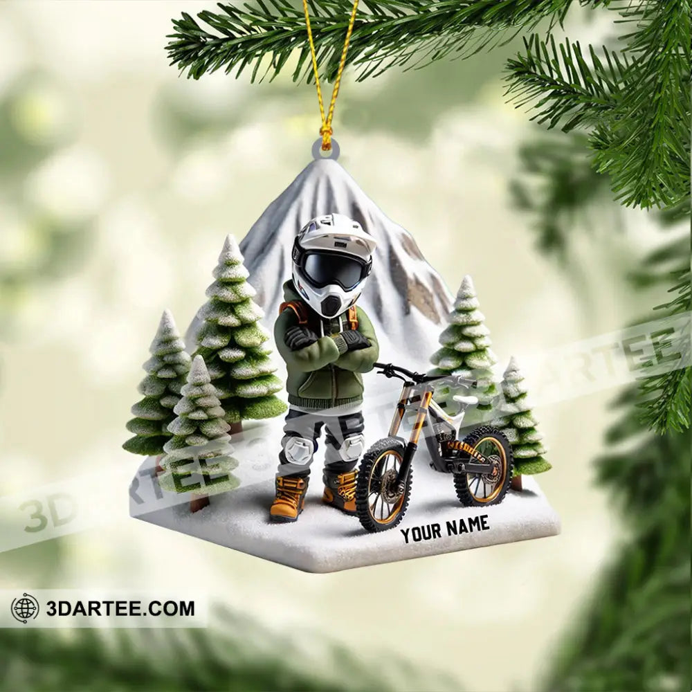 Mountain Bike Home Decor Christmas Ornament Personalized Ornament Ornament