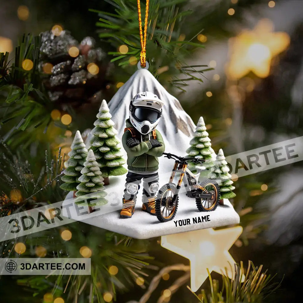 Mountain Bike Home Decor Christmas Ornament Personalized Ornament Ornament