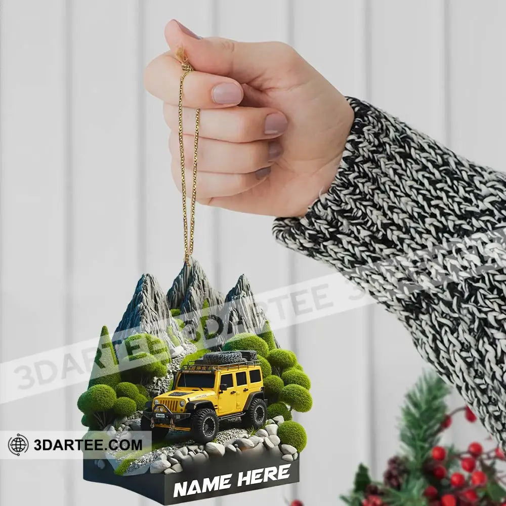 Mountain Car Home Decor Christmas Ornament Personalized Ornament Ornament