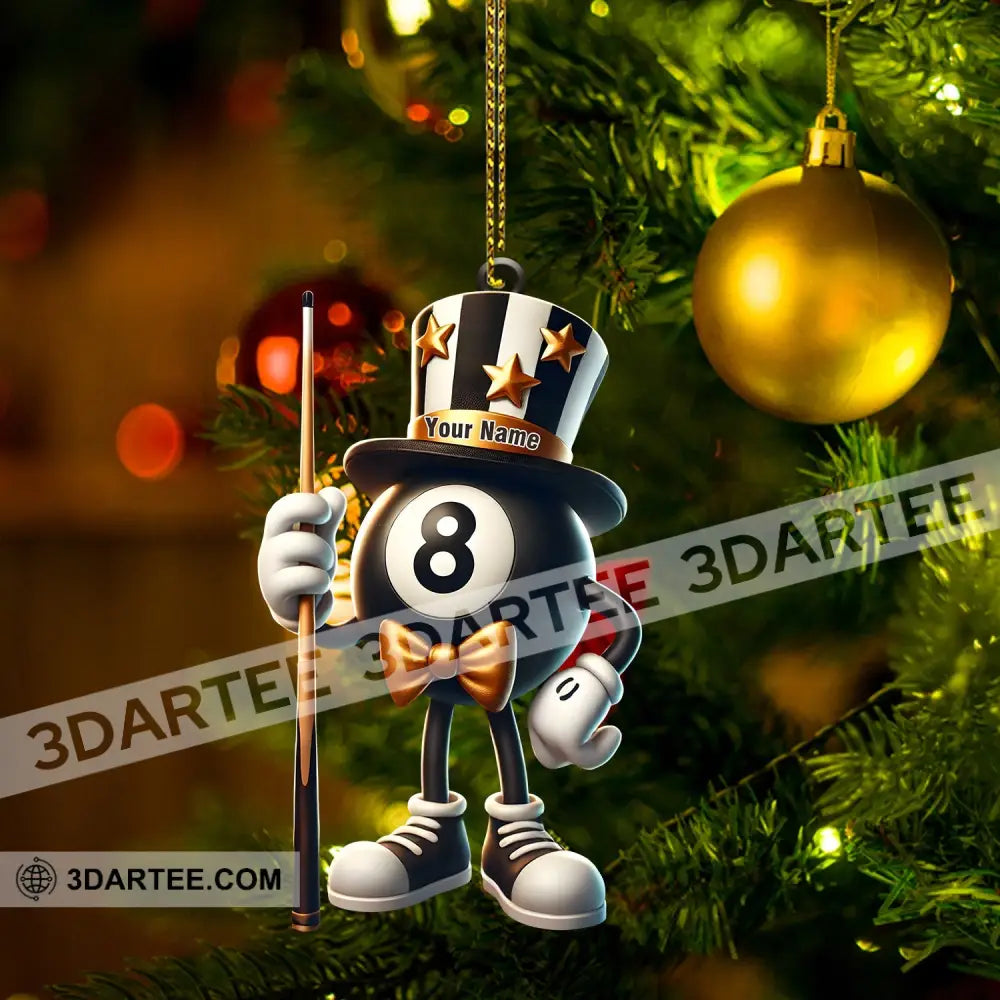 Mr.Billiard Christmas Ornament Personalized Ornament Ornament