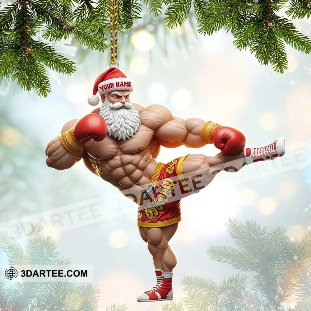 Muay Thai Home Decor Christmas Ornament Personalized Ornament Ornament