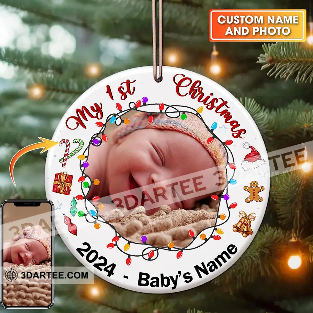 My First Christmas Ornament Personalized Ornament 3.54’’ / 1 Ornament Ornament