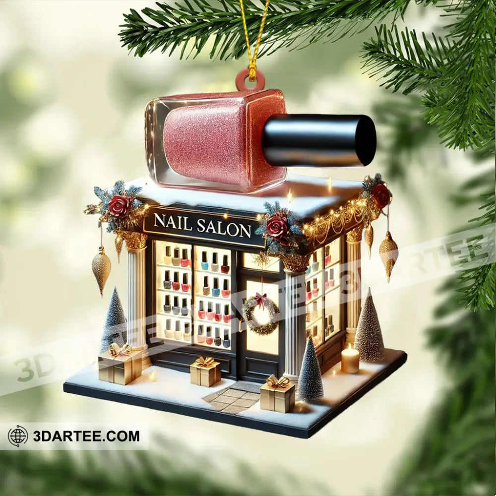 Nail Salon Christmas Ornament Personalized Ornament Ornament