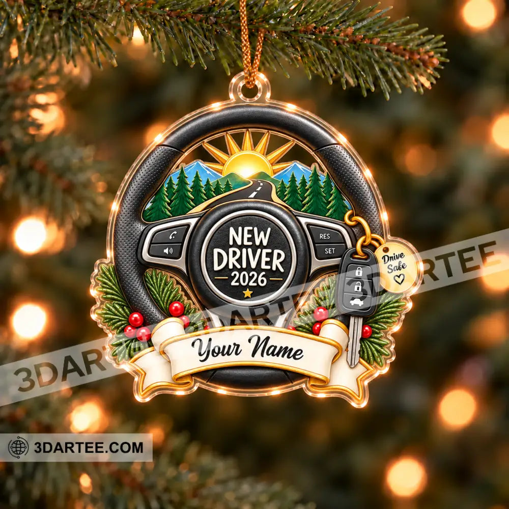 New Driver Home Decor Christmas Ornament Personalized Ornament - Ornament