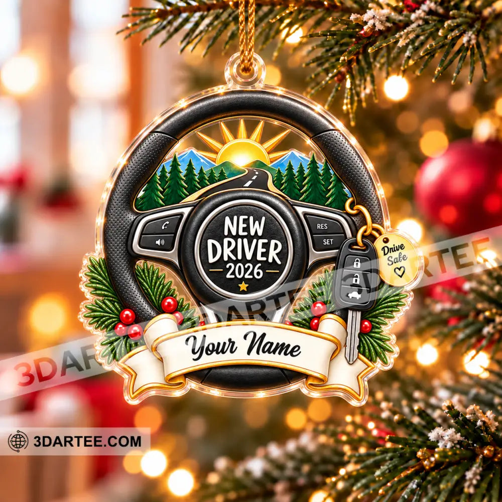 New Driver Home Decor Christmas Ornament Personalized Ornament - Ornament