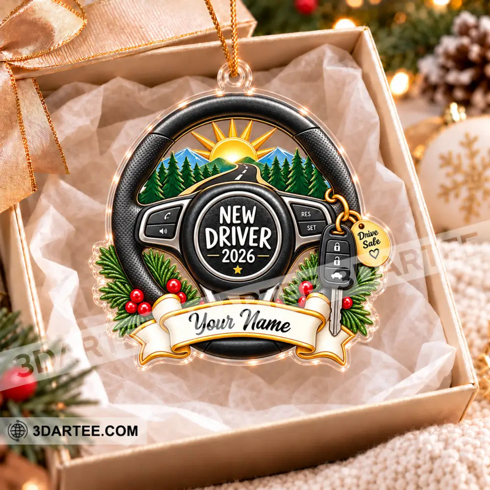 New Driver Home Decor Christmas Ornament Personalized Ornament - Ornament
