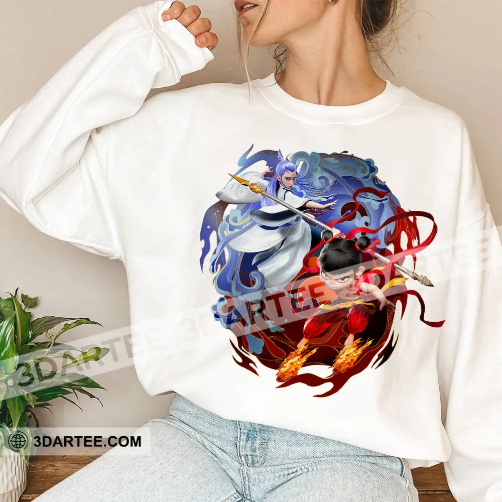 Nezha And Ao Bing Basic Design Sweatshirt Apparel