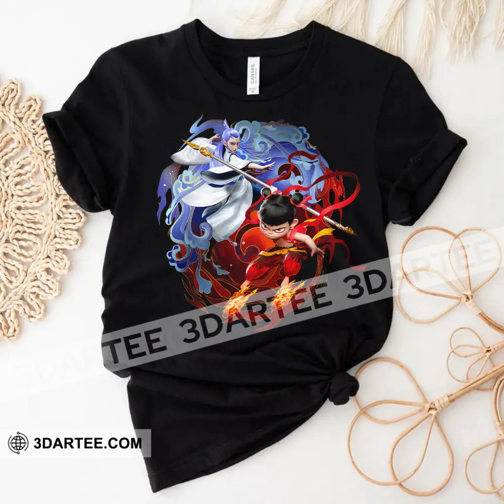 Nezha And Ao Bing Basic Design T-Shirt Apparel
