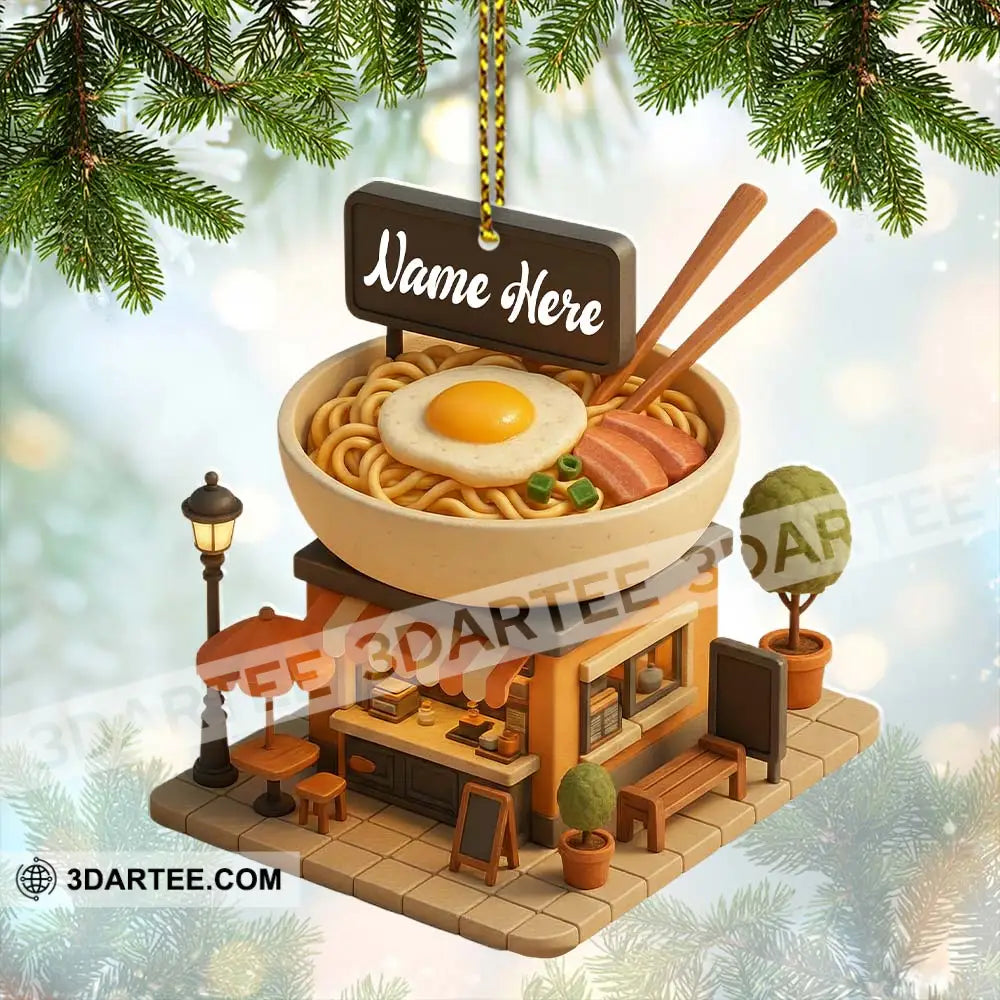 Noodle Store Home Decor Christmas Ornament Personalized Ornament Ornament