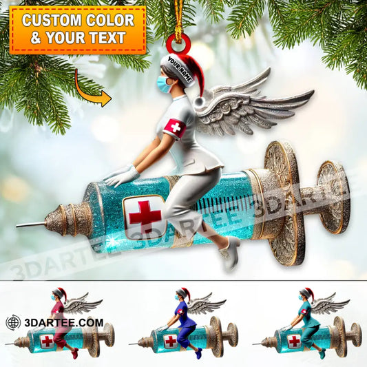 Nurse Christmas Home Decor Christmas Ornament Personalized Ornament 3.54’’ / 1 Ornament Ornament