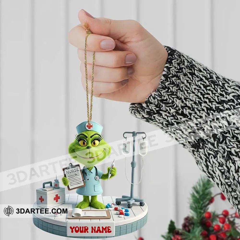 Nurse Christmas Home Decor Christmas Ornament Personalized Ornament Ornament