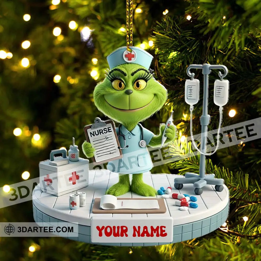 Nurse Christmas Home Decor Christmas Ornament Personalized Ornament Ornament